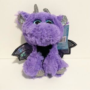 Walmart Purple Dragon Plush Stuffed Animal Cuddle Toy Kid Connection 7” Dinosaur